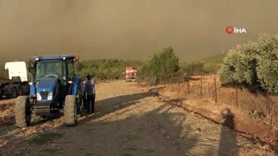  Yangın bölgesinde köylülerin tedirgin bekleyişi sürüyor