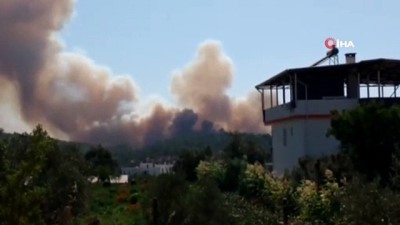 ormanli -  Bodrum'daki yangın otellere yaklaştı, müşteriler teknelerle tahliye ediliyor Videosu