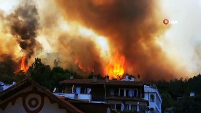 ormanli -  Marmaris’te alevler yerleşim yerlerini tehdit ediyor Videosu