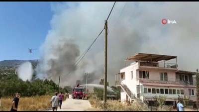 su -  Silifke'deki yangın yerleşim yerlerine ulaştı Videosu