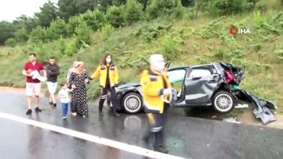 hastane -  Kuzey Marmara otoyolunda zincirleme kaza: 5 yaralı Videosu
