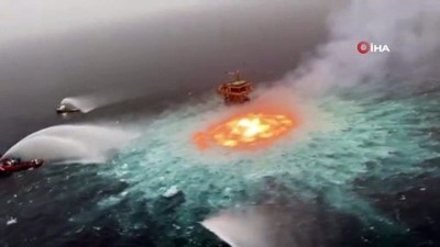 petrol sizintisi -  - Meksika Körfezi’nde sualtı petrol boru hattında patlama Videosu