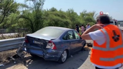  TEM'de feci kaza: 2 yaralı