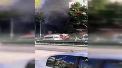 isci servisi -  Bursa'da işçi servisi alev alev yandı, işçiler son anda kurtuldu Videosu