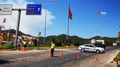 guvenlik onlemi -  Marmaris Datça yolu kapandı Videosu