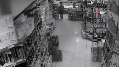 market -  Reyondaki kokladığı parfümü böyle çaldı Videosu