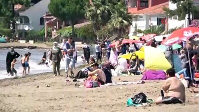 can guvenligi -  Bursalılar kısıtlamalar sonrası ilk pazar gününü denize girerek değerlendirdi Videosu