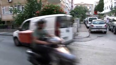dur ihtari -  Çalıntı motosikletle bekçiye böyle çarptı Videosu