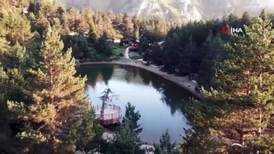 turizm sezonu -  Doğa harikası Limni Gölüne ziyaretçi akını Videosu