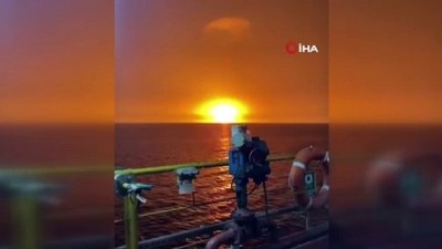 petrol -  - Hazar Denizi’nde şiddetli patlama Videosu