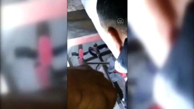 ADIYAMAN - Binaya giren yılanı itfaiye ekipleri yakaladı