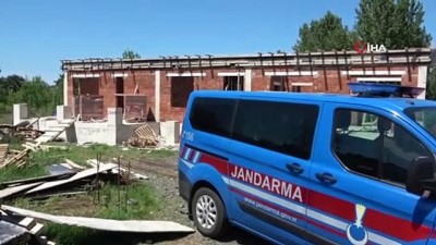 yakin plan -  Ordu’da inşaattan düşen işçi hayatını kaybetti Videosu