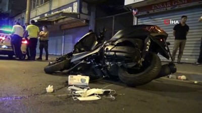 polis memuru -  İzmir’de motosiklet otomobile çarptı: 1’i polis, 2 yaralı Videosu
