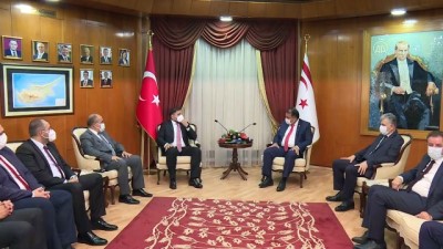 bakanlik - LEFKOŞA - KKTC Başbakanı Saner, Cumhurbaşkanlığı Dijital Dönüşüm Ofisi Başkanı Koç'u kabul etti Videosu