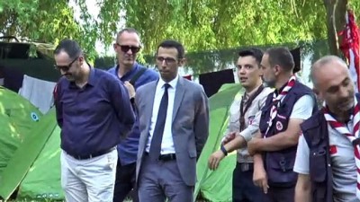 acilis toreni - OHRİ - Kuzey Makedonya'da düzenlenen Uluslararası İzcilik Yaz Kampı, açılış töreniyle başladı Videosu