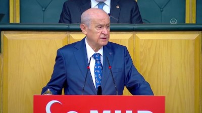 zillet - TBMM - Bahçeli: 'Bu milletin adı, parçalamaya çalışan zillet ittifakına inat Türk milletidir' Videosu