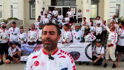 bulduk - ADIYAMAN - 'Bitlis Nemrut'tan Adıyaman Nemrut'a Pedallıyoruz' ekibi Kahta'ya ulaştı Videosu