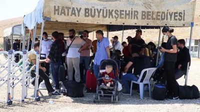 sinir kapisi - HATAY - Suriyelilerin Kurban Bayramı öncesi Cilvegözü Sınır Kapısı'ndan ülkelerine geçişleri sürüyor Videosu