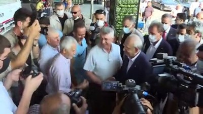 dans gosterisi - MERSİN - CHP Genel Başkanı Kemal Kılıçdaroğlu, sebze ve meyve halini ziyaret etti Videosu