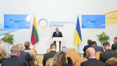 VİLNİUS (AA) - Dışişleri Bakanı Çavuşoğlu, 4'üncü Ukrayna Reform Konferansı'nda konuştu