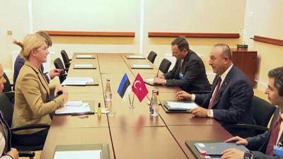 aria - VILNIUS - Bakan Çavuşoğlu, Estonya Dışişleri Bakanı Liimets ile görüştü Videosu