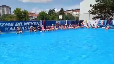 basketbol - ANKARA - Beypazarı'nda 'Yüzme Bilmeyen Kalmasın' projesi hayata geçirildi Videosu