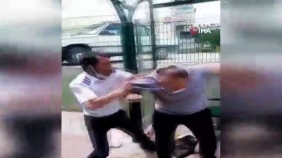 toplu tasima -  Otobüs şoförü tartıştığı yolcuyu böyle dövdü Videosu