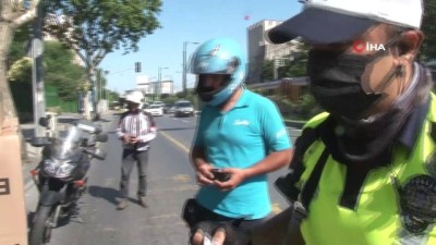  İstanbul’da motosikletlilere polis denetimi