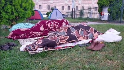 gures -  Otellerde yer bulamayan güreş sevdalıları, meydanlarda çadırlarda uyudu Videosu