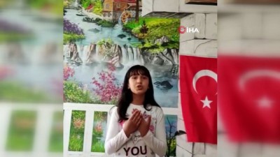 11 yaşındaki Suriyeli Fatma’dan Türkiye için dua