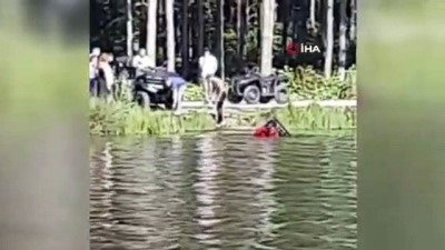 gezin -  ATV ile göle uçtular: 2 yaralı Videosu