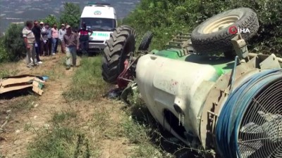  Osmaneli'nde traktör kazası: 1 ölü