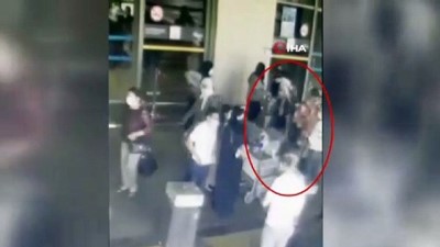 adli kontrol -  Sabiha Gökçen Havalimanında “perdeleme” yöntemiyle hırsızlık kamerada Videosu