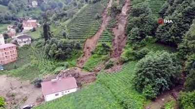 saganak -  Rize’de şiddetli yağışlar etkili oldu, bazı evler önlem için tahliye edildi Videosu