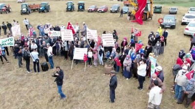 endemik -  Sivas’ta çiftçiler traktörlerini Kaz gölünü korumak için sürdü Videosu
