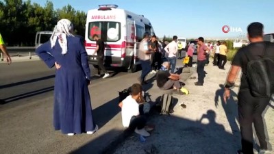 yolcu otobusu -  Uşak'ta otobüs şarampole yuvarlandı: 30 yaralı Videosu