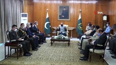 islamabad -  - Bakan Akar, Pakistan Cumhurbaşkanı Alvi ile görüştü Videosu
