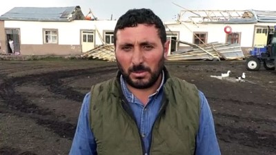 jandarma -  Kars’ta hortum çatıları uçurdu Videosu