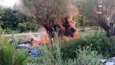 gokyuzu -  Anız yangını ormana sıçramadan söndürüldü Videosu