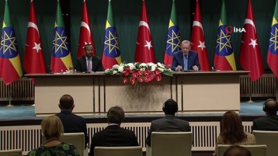  Cumhurbaşkanı Erdoğan: 'Bugün Etiyopya ile dostluk ve dayanışma temelinde gelişen ilişkilerimize yeni bir ivme kazandırdık'