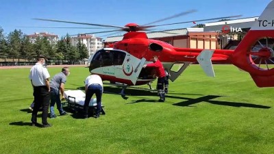 ambulans helikopter -  KOAH hastası kadın, ambulans helikopter ile hastaneye yetiştirildi Videosu