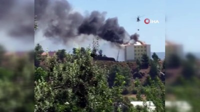 helikopter -  Kumluca'da yurtta yangına müdahale sürüyor Videosu