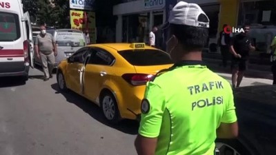ticari taksi -  Ticari taksi ile cip çarpıştı: 1 yaralı Videosu