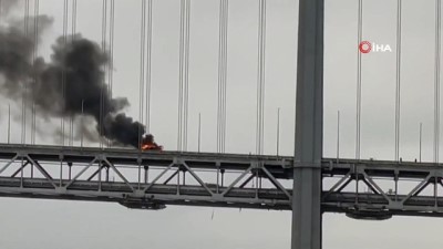 - ABD’deki San Francisco-Oakland Körfez Köprüsü üzerinde kamyon yangını