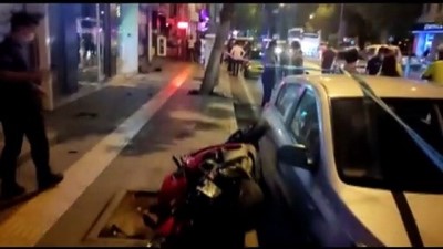  Amasya'da kaldırıma çarpıp savrulan motosikletin sürücüsü hayatını kaybetti