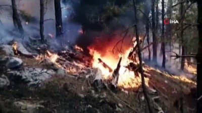 kazma kurek -  Akseki’deki orman yangınına havadan ve karadan müdahale sürüyor Videosu