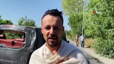 taksi soforu -  Arnavutköy’de tatil dönüşü feci kaza: 2 kişi ağır yaralı Videosu