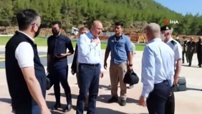 demirli -  İçişleri Bakanı Soylu, incelemelerde bulunmak üzere Muğla'ya geldi Videosu