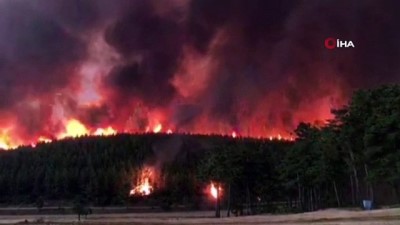 orman yanginlari -  Kavaklıdere yangınında da köyler tahliye edilmeye başlandı Videosu