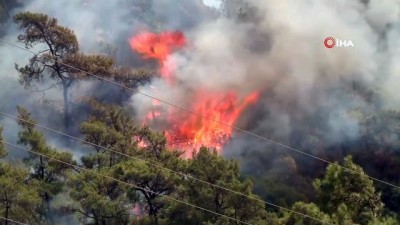 gokyuzu -  Marmaris Orhaniye yeniden yanmaya başladı Videosu